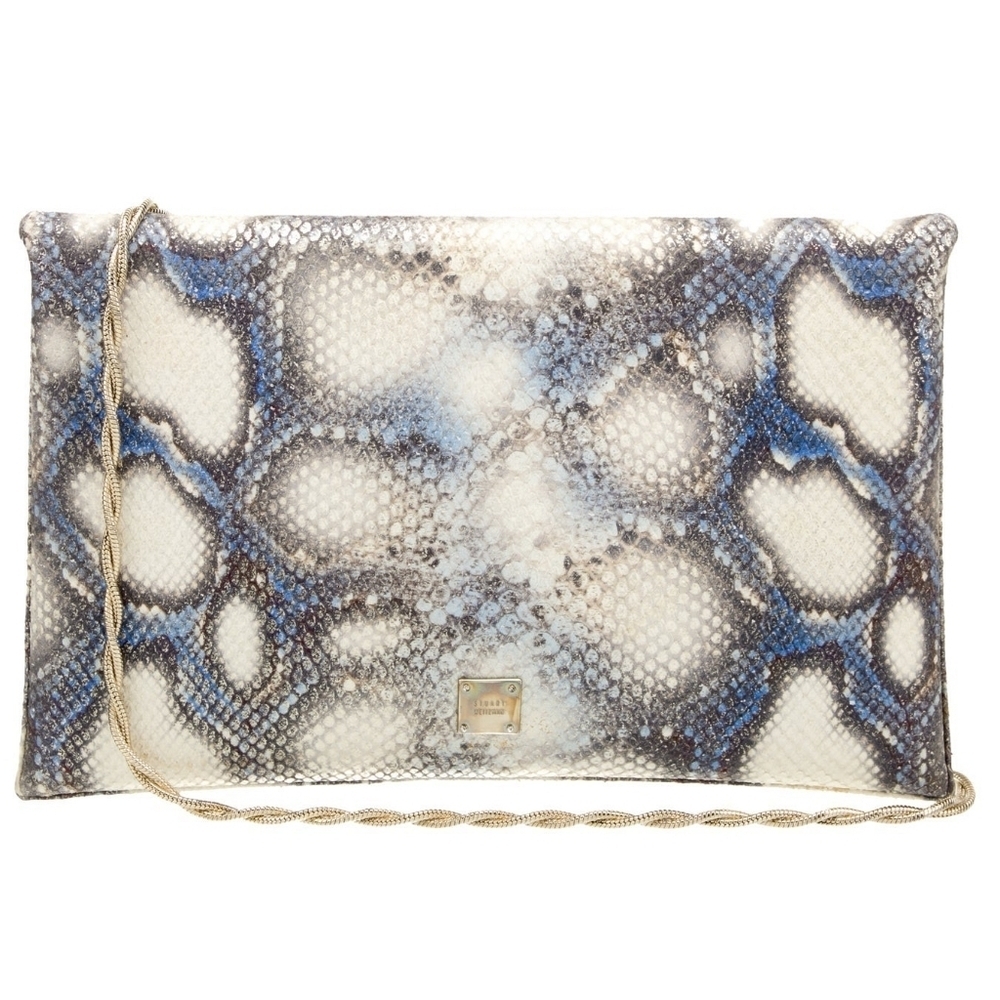 Stuart Weitzman Suede/Snakeskin Clutch - Picture 3 of 6